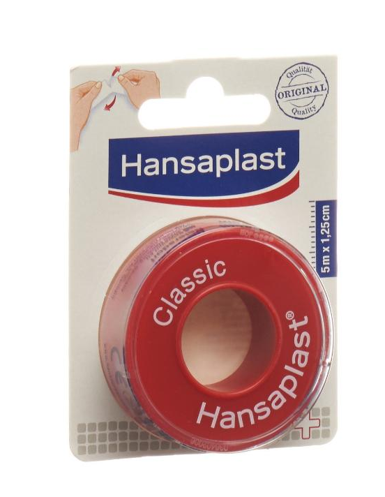 Hansaplast Classic Heftpflaster 5m x 1.25cm (1 Stk)
