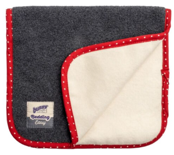 bunny Easy Bedding mini Decke schwarz​/​rot (1 Stk)