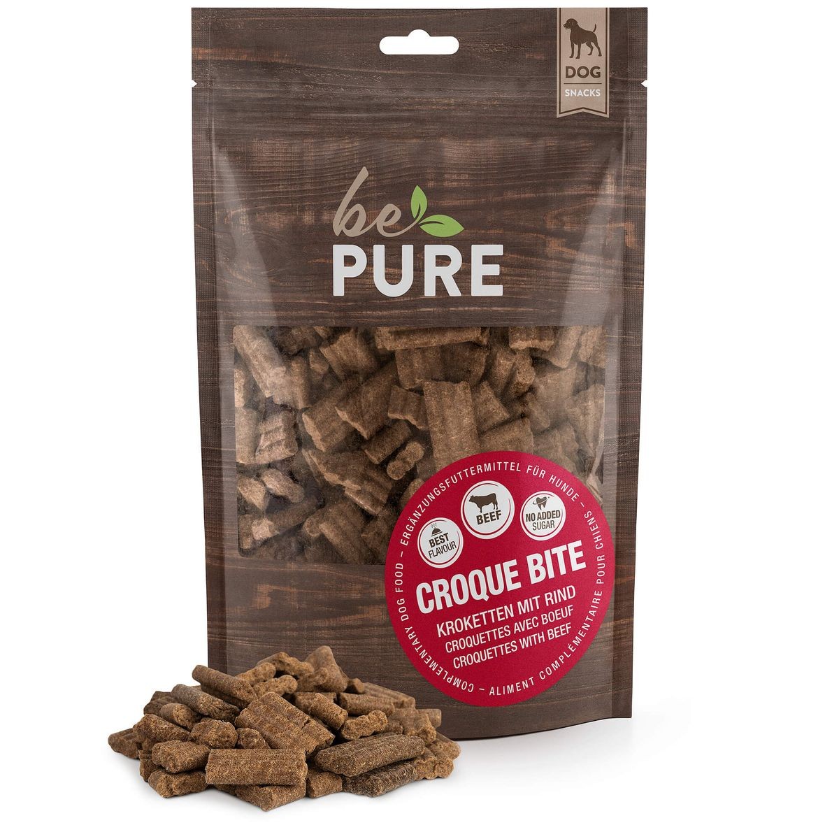 bePure Croque Bite mit Rind für Hunde (750g)