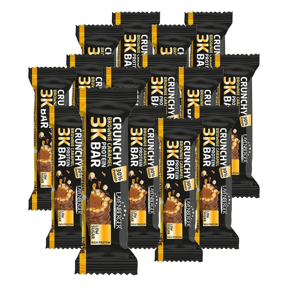 Layenberger 3K Protein Riegel Crunchy Brownie Caramel (15x45g)