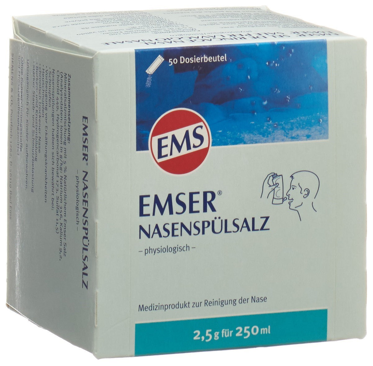 EMSER Nasenspülsalz Beutel (50x2.5g)