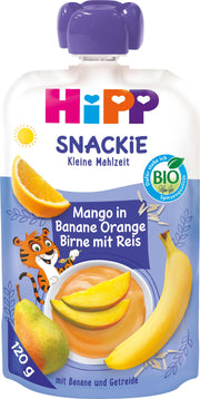 Hipp Mango in Banane Orange Birne mit Reis (120ml)