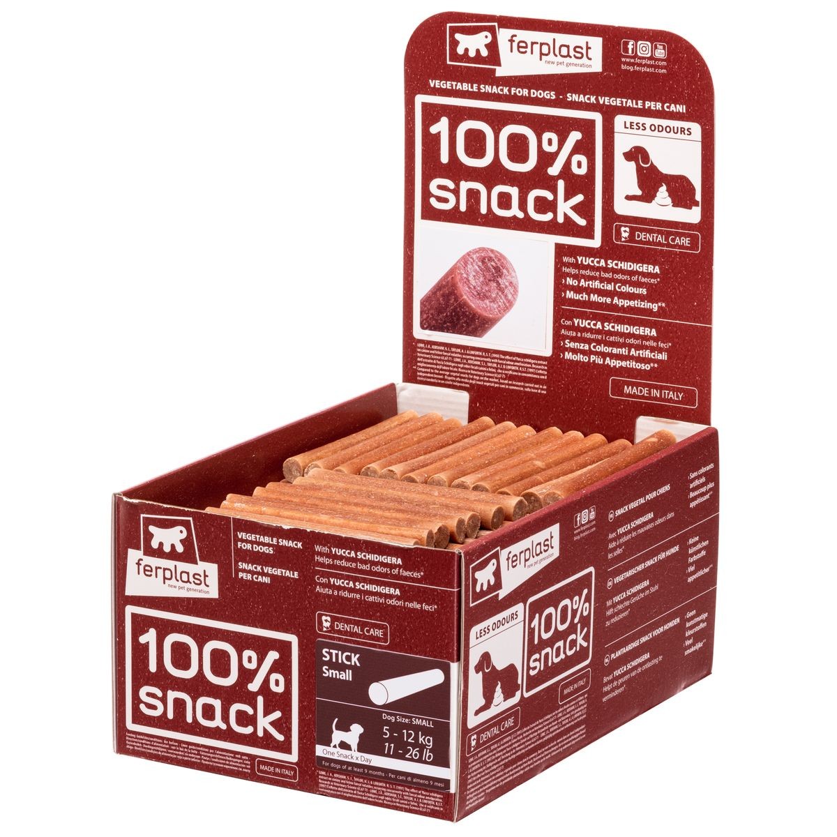 Ferplast Kaustange Yucca geruchsreduzierend, Grösse M (80x33g)