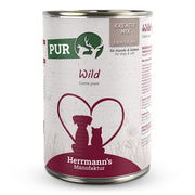 Herrmann’s Reinfleisch Bio​-​Wild, Nassfutter für Hunde (400g)