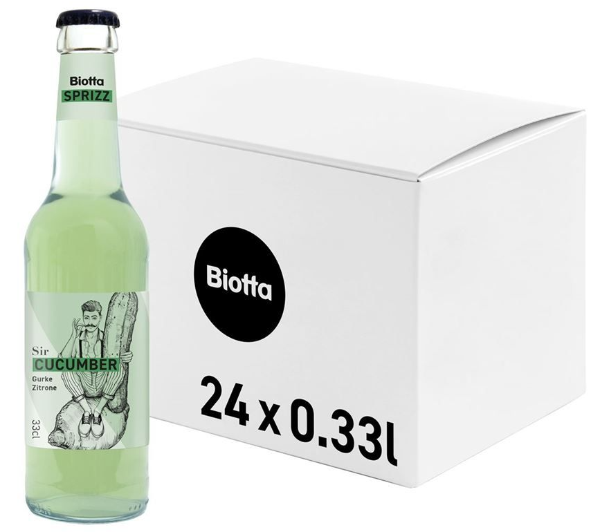 Biotta Sprizz Sir Cucumber Gurke Zitrone (24x3.3dl)
