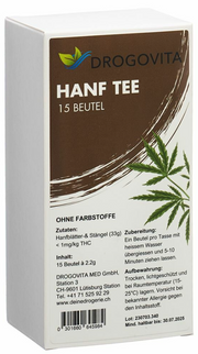 DROGOVITA Hanf Tee Beutel (15 Stk)