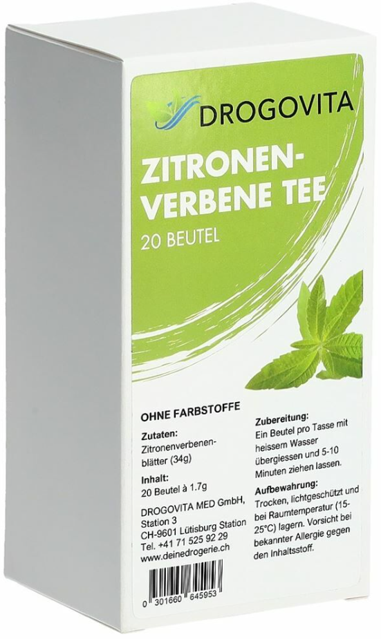 DROGOVITA Zitronenverbene Tee (20 Stk)