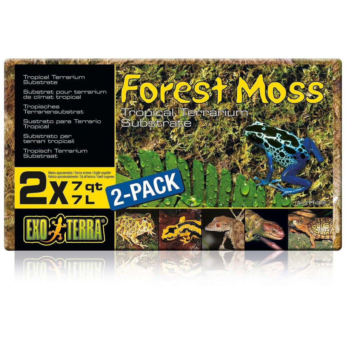 Exo Terra Forest Moss, 2er​-​Set, Natürliches Moos (2×7 Liter)