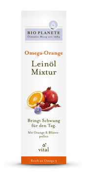 BIO PLANETE Omega Orange Leinöl Mixtur (100ml)