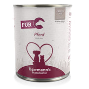 Herrmann’s Pferd Reinfleisch, Nassfutter für Hunde und Katzen (800g)