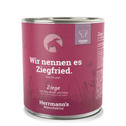 Herrmann’s Ziege mit roter Beete und Hirse, Nassfutter für Hunde (800g)