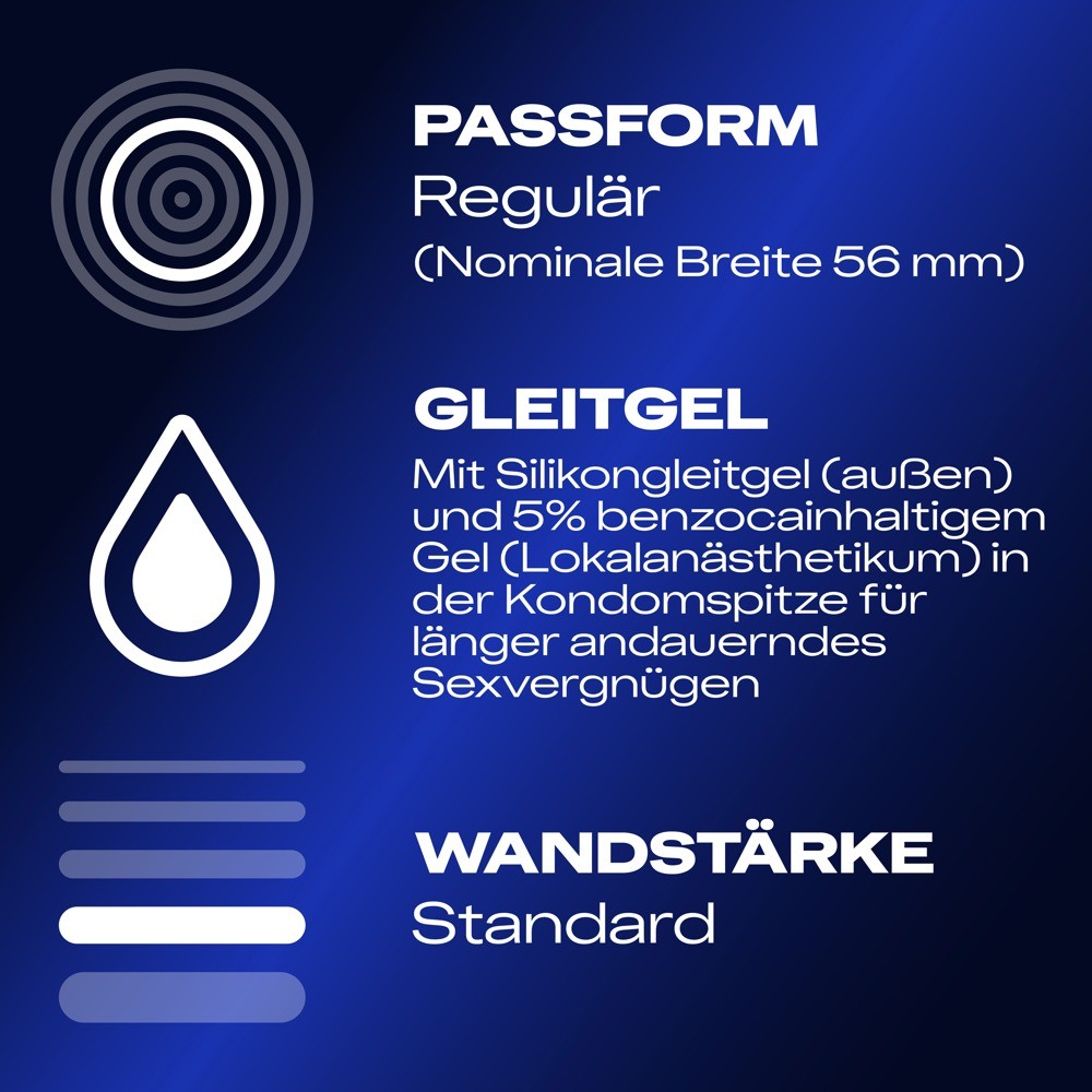 Durex Intense Orgasmic Präservativ, gerippt und genoppt (10 Stk)
