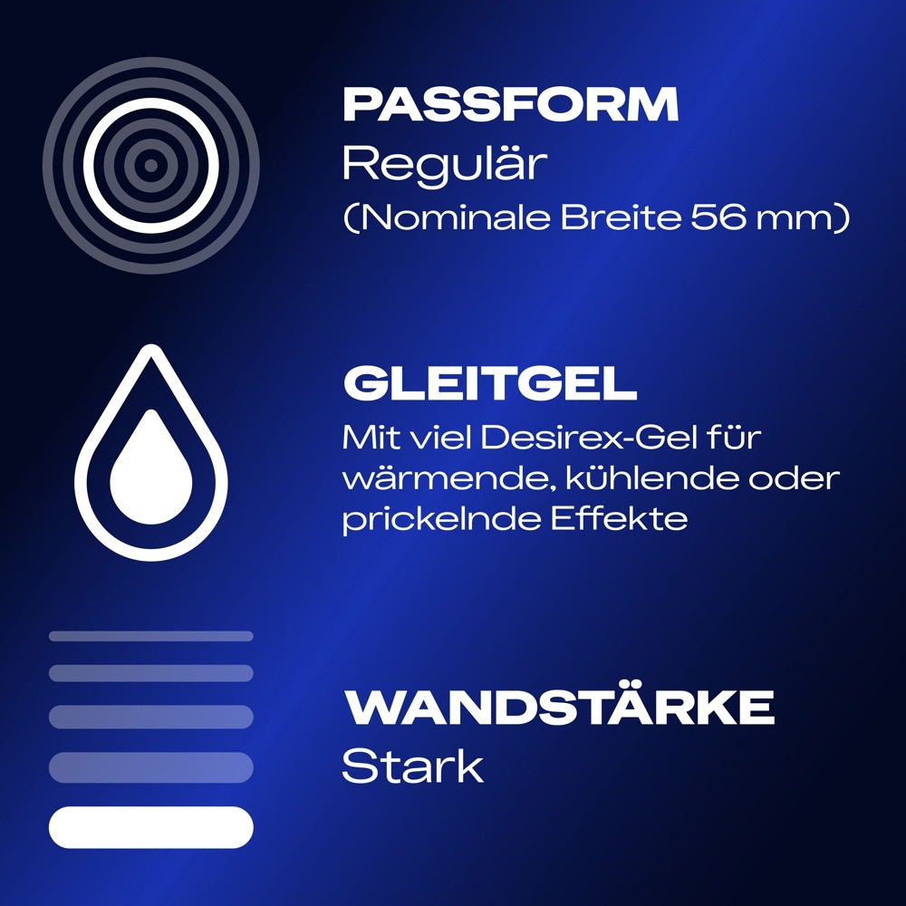Durex Intense Orgasmic Präservativ, gerippte und genoppt (22 Stk)
