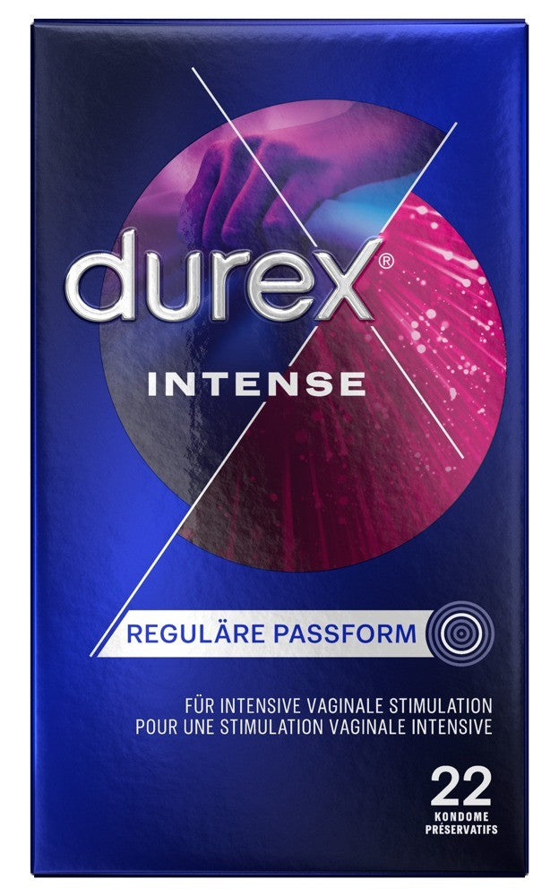 Durex Intense Orgasmic Präservativ, gerippte und genoppt (22 Stk)