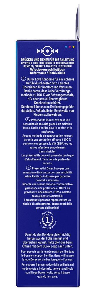 Durex Kondome Love, schmale Passform (8 Stk)