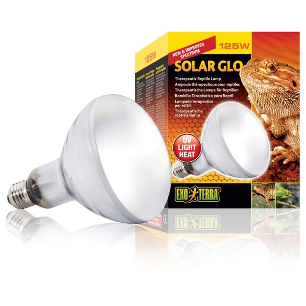 Exo Terra Halogen Basking Spot energieeffiziente Breitspektrum​-​Glühbirne 125W (1 Stk)