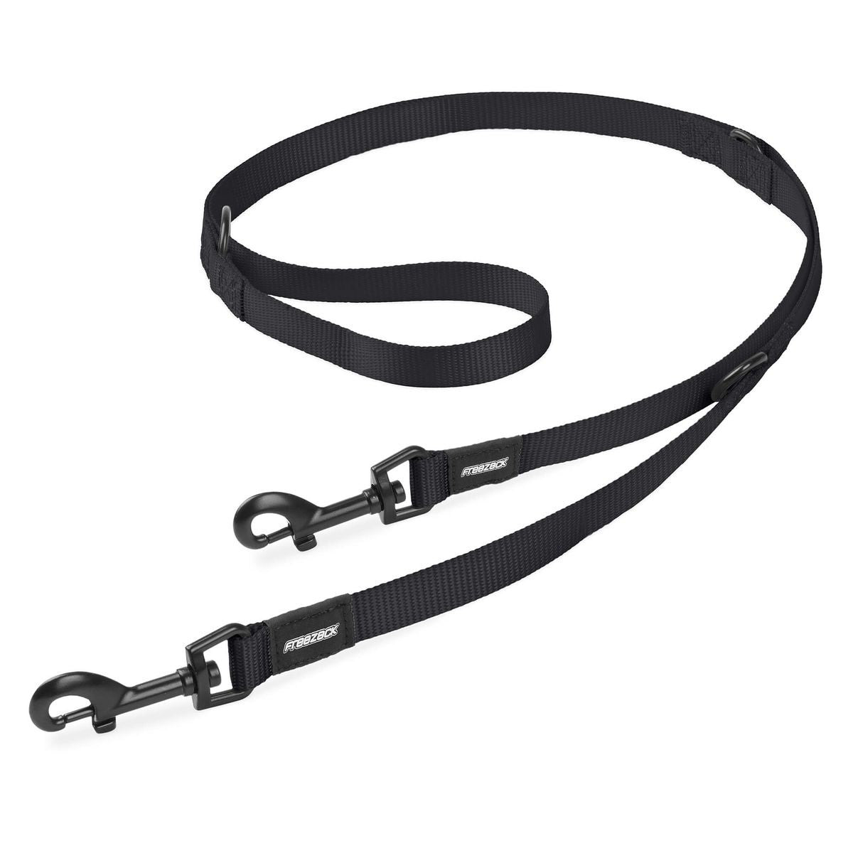 Freezack Basic Uni Leine schwarz, Länge 96-142cm (1 Stk)