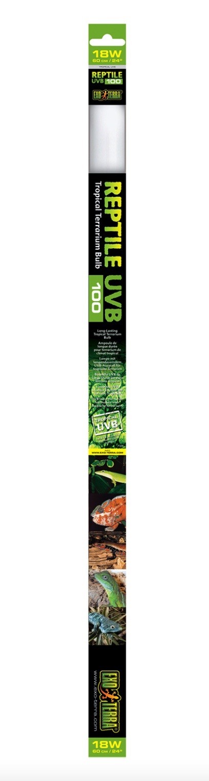 Exo Terra Reptile UVB100 T8 für tropische und subtropische Reptilien 18W (1 Stk)