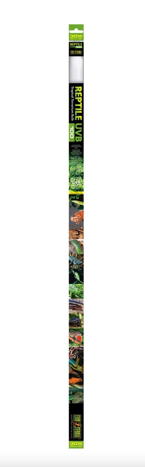 2 Bilder Exo Terra Reptile UVB100 T8 für tropische und subtropische Reptilien 30W (1 Stk)