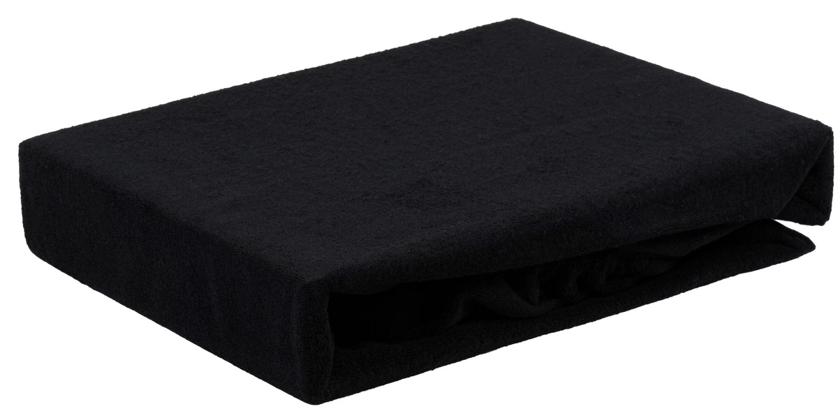 MEDiDOR Spannbezug Frottee mit Gesichtsaussparung, schwarz (1 Stk)