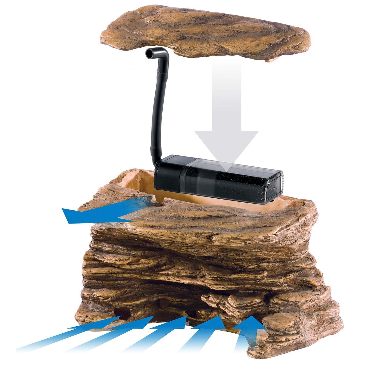 Exo Terra Wasserschildkröten Felsen + Repti Clear Filter (1 Stk)