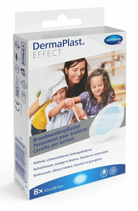 DermaPlast Effect Brandwundenpflaster 43x68mm (8 Stk)