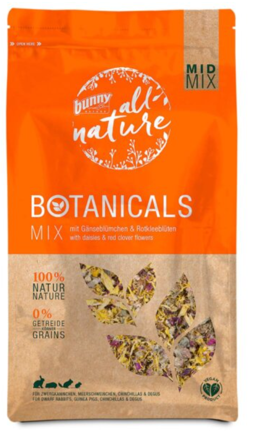 bunny All Nature Botanicals Mix mit Gänseblümchen ​& Rotkleeblüten (120g)