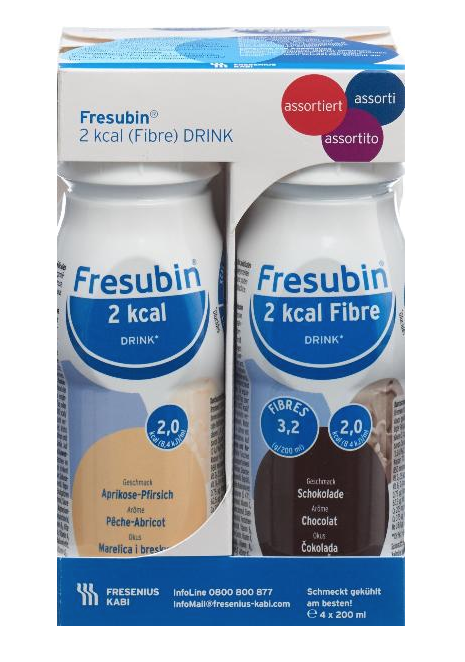 FRESUBIN 2 kcal Fibre DRINK assortiert (4x200ml)