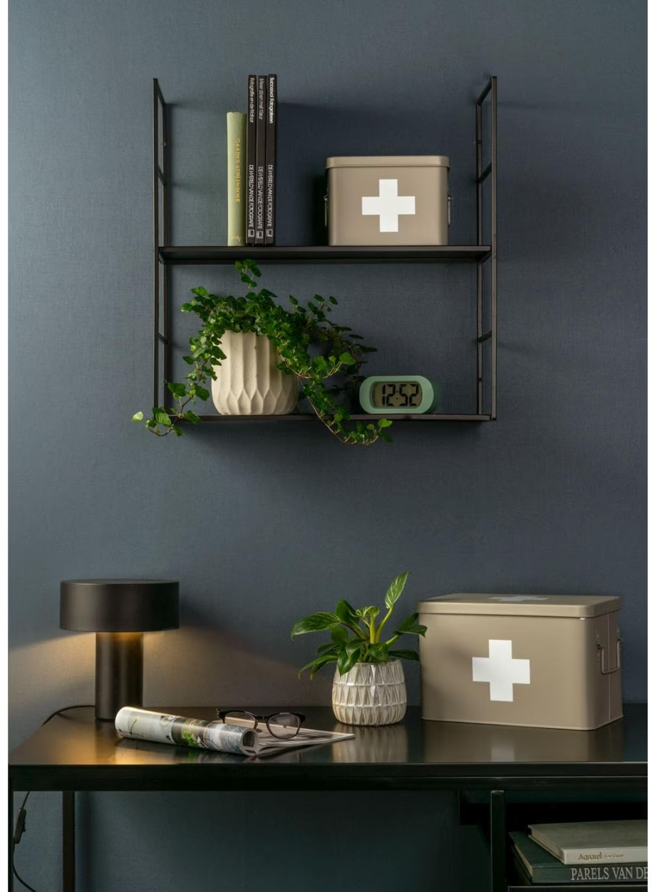 Present Time Erste Hilfe Schrank, 31.5x21cm, Grau matt (1 Stk)