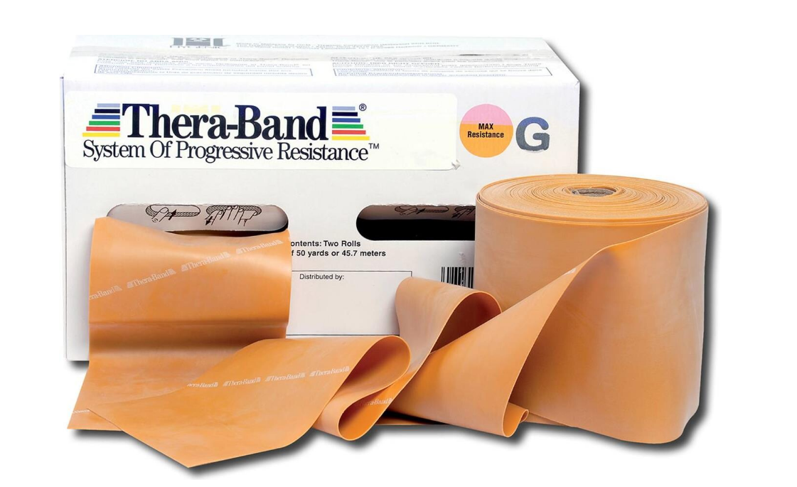 TheraBand Rolle gold (45,5m x 12.7cm, Extra Stark)