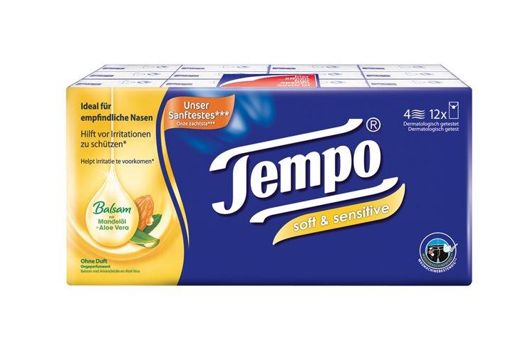 Tempo Taschentücher soft&sensitive (12 x 9 Stk)