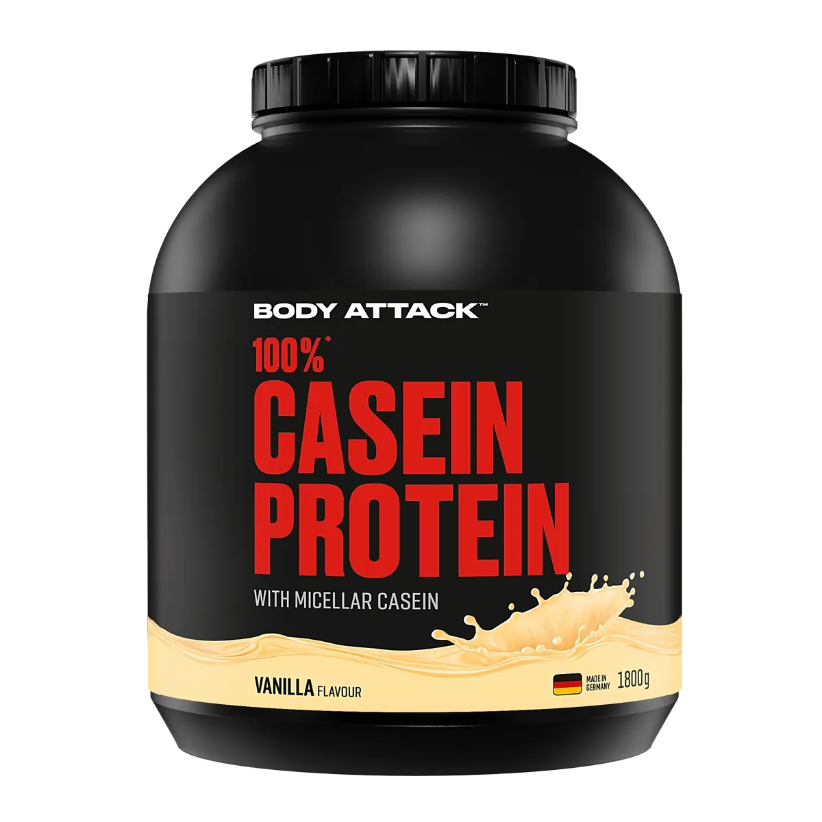 Body Attack 100% Casein Protein Vanilla Cream (1800g)