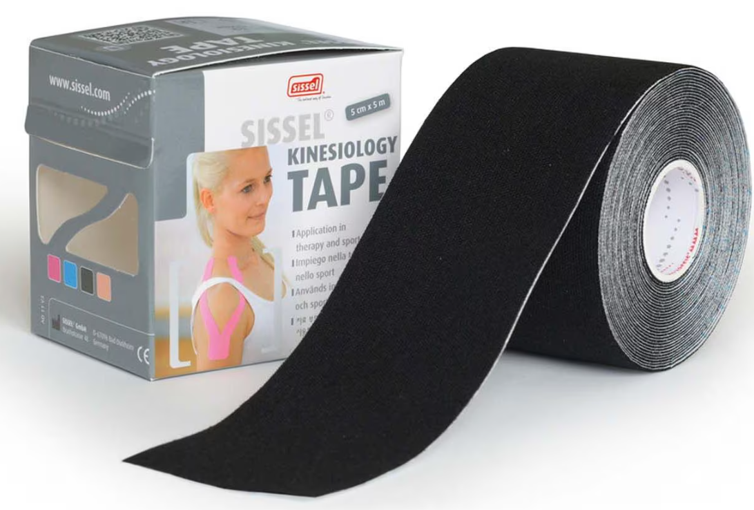 Sissel Kinesiology Tape, 5cm x 5m, Schwarz  (6 Stk)