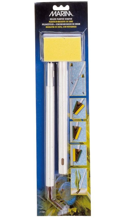 Marina Schwammscheibenreiniger 4in1 für Aquarien 46cm (1 Stk)