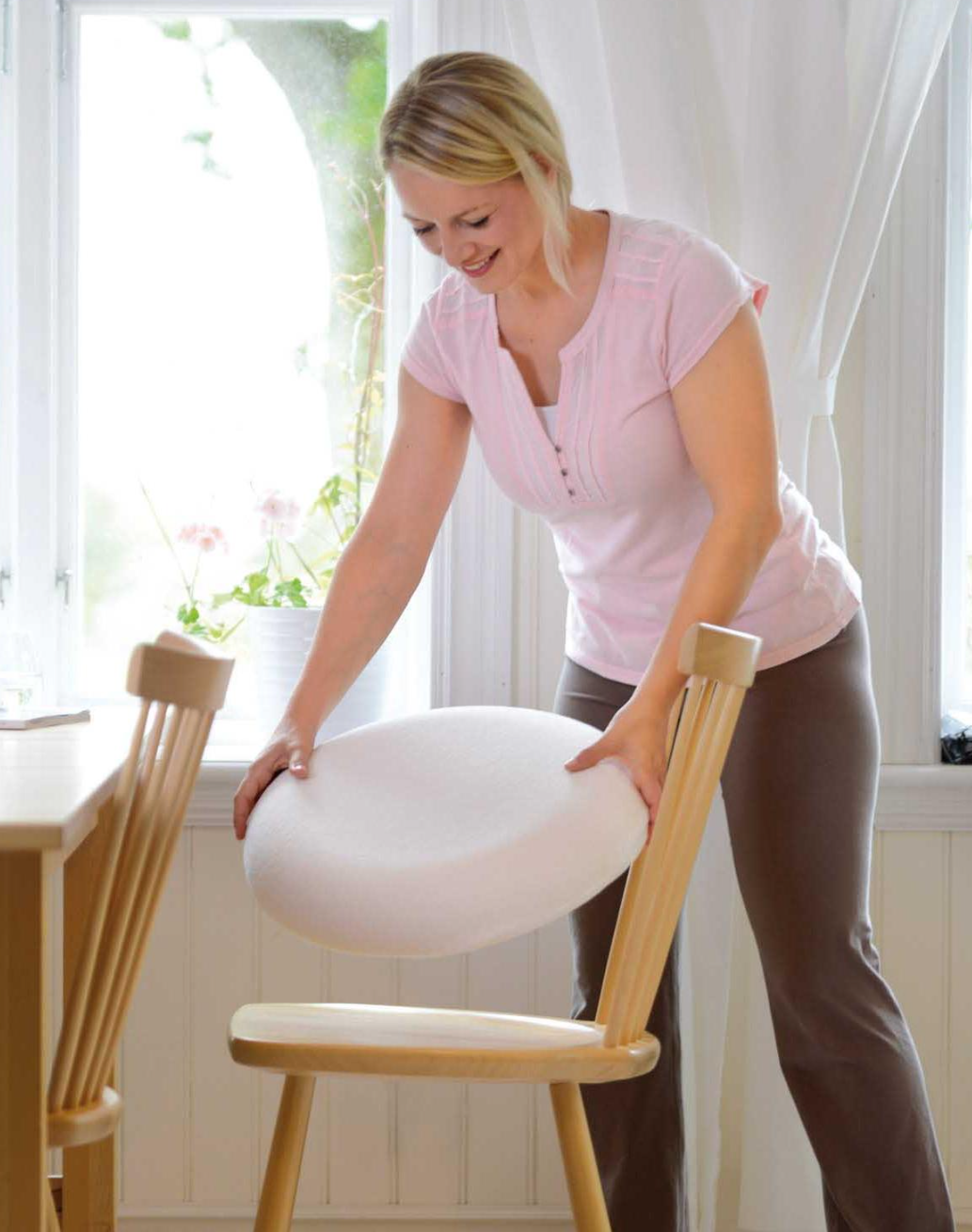 Sissel Sit Ring oval Frottee, 13.5x45cm, weiss (1 Stk)
