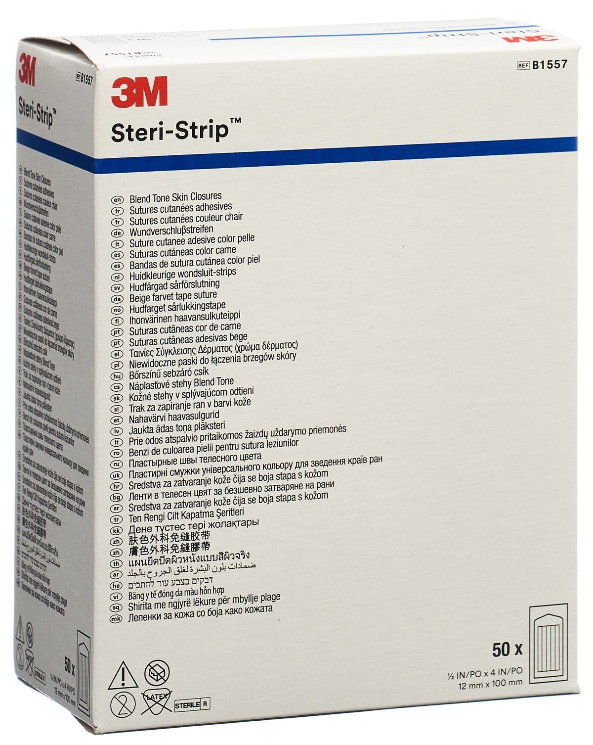 3M Steri-Strip Blendtone 12x100mm natur (50x6 Stk)