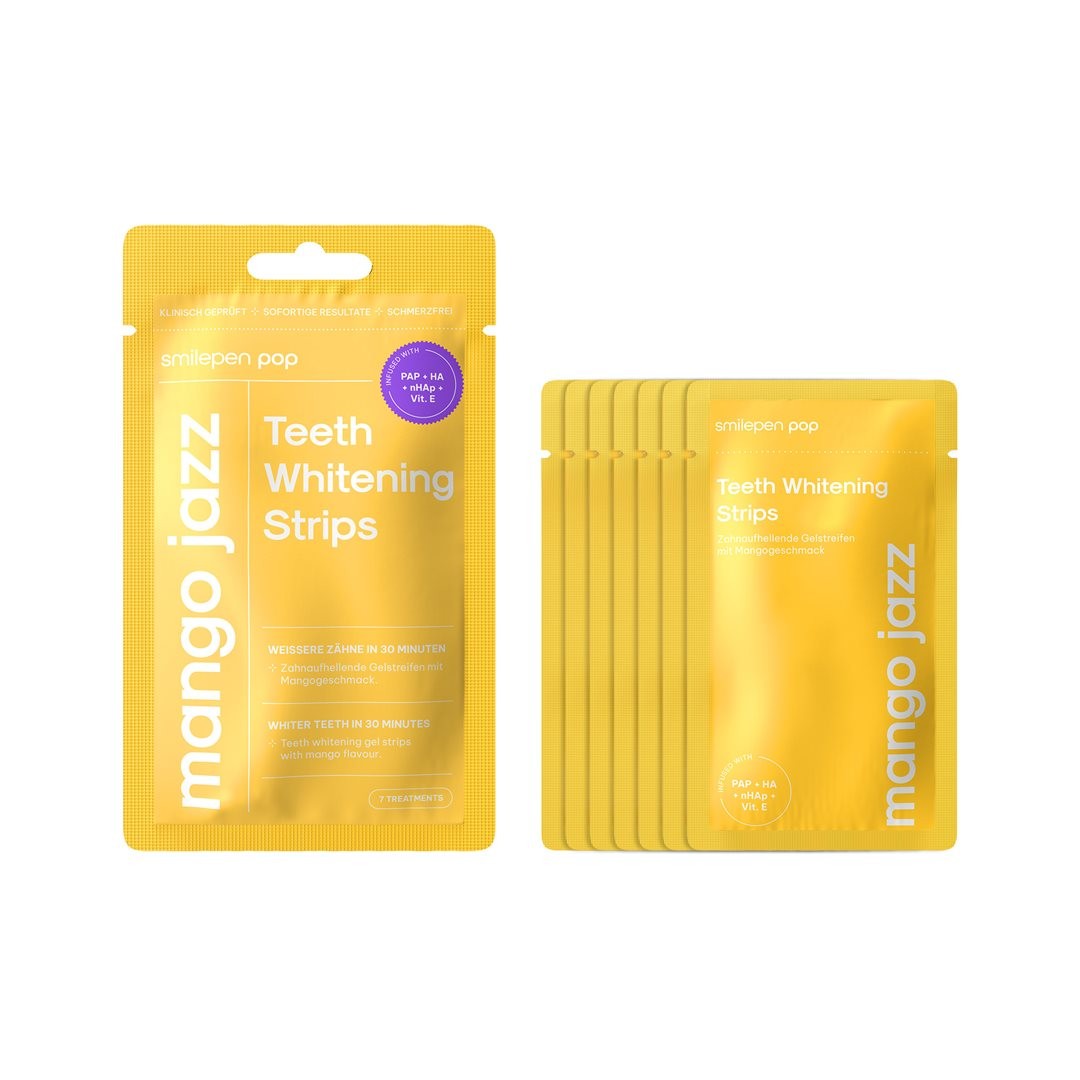 smilepen Pop Teeth White Strips Man Jazz (7x2 Stk)