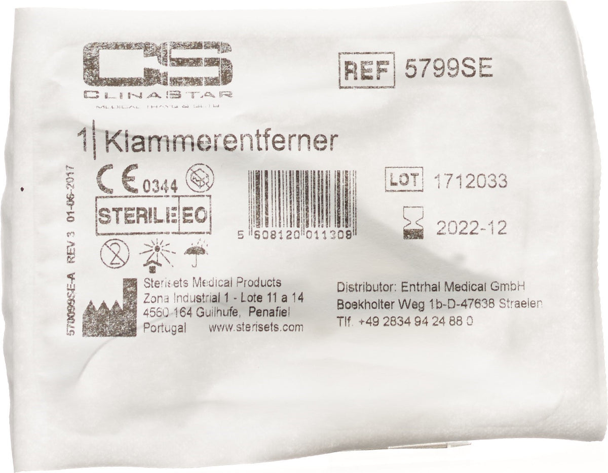 Clina Star Disposable Skin Staple Remover sterile (10cm)