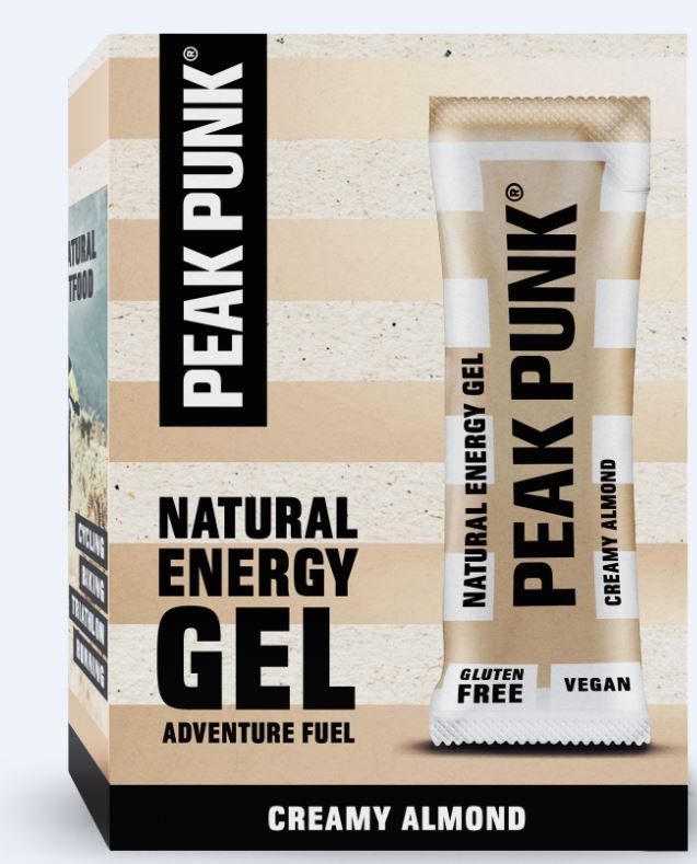 PEAK PUNK Natural Energy Gel Creamy Almond (12x25g)