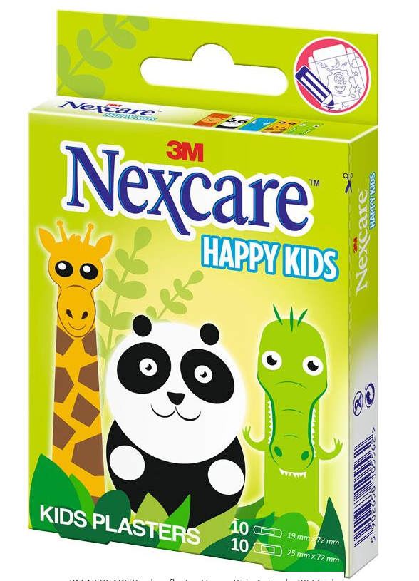 3M Nexare Kinderpflaster Happy Kids Animals (20 Stk)