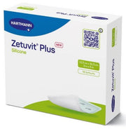 ZETUVIT Plus Silicone 12.5x12.5cm (10 Stk)