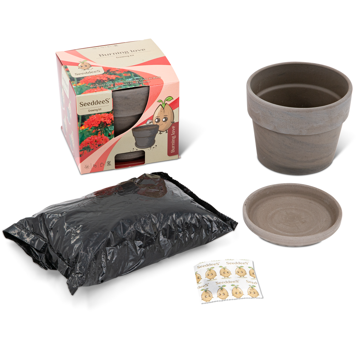 Wyss Garden Basalt Pot Set, Burning Love (3-piece)