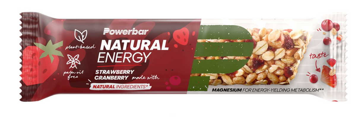 Powerbar Natural Energy Cereal Bar Strawberry and Cranberry (40g)