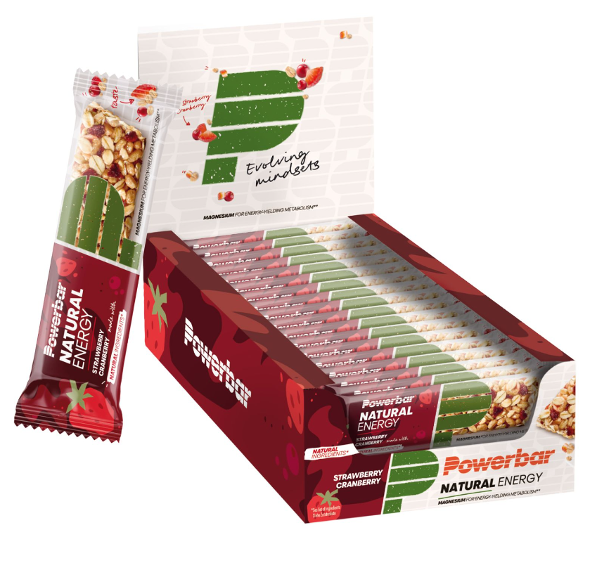 Powerbar Natural Energy Cereal Bar Strawberry & Cranberry (18x40g)