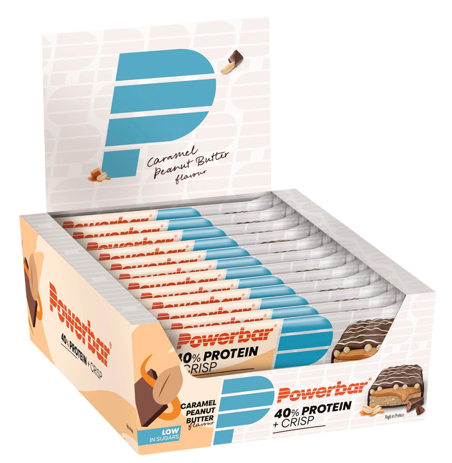 Powerbar 40% Protein + Crisp Bar Caramel Peanut Butter (12x40g)