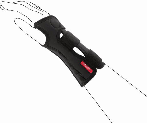 Ottobock Manu 3D Bandage de poignet, taille M, droit, noir (1 pce)