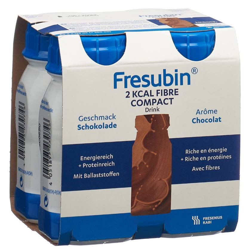 FRESUBIN 2 kcal Compact Fibre Drink Schoko (4x125ml)