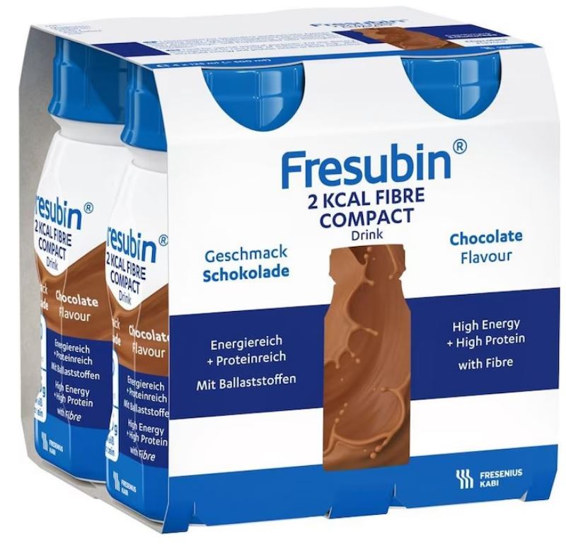 Fresubin Energy Fibre, hochkalorische Trinknahrung, Schokolade (4x200ml)