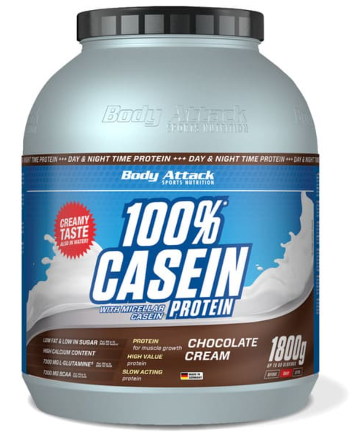 Body Attack 100% Casein Protein Chocolate Cream (1800g)