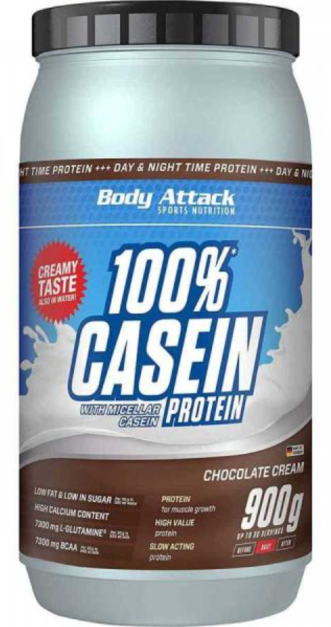 Body Attack 100% Casein Protein Chocolate Cream (900g)